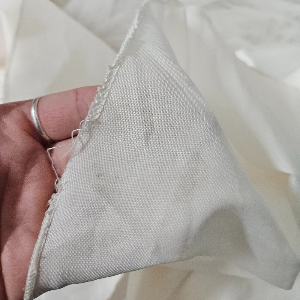 SALE Champagne Off-White Embroidered Wedding Ball Gown Dress Corset Back - XS/S - Picture 10 of 16